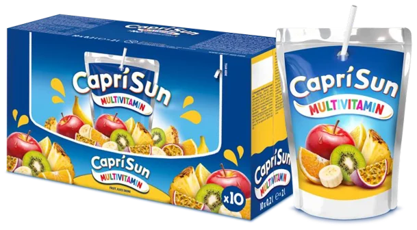 Capri Sun Multivitamin carton and pouch